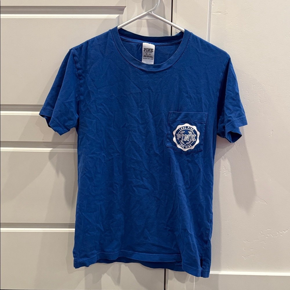 Victorias Secret PINK Blue Graphic T-Shirt